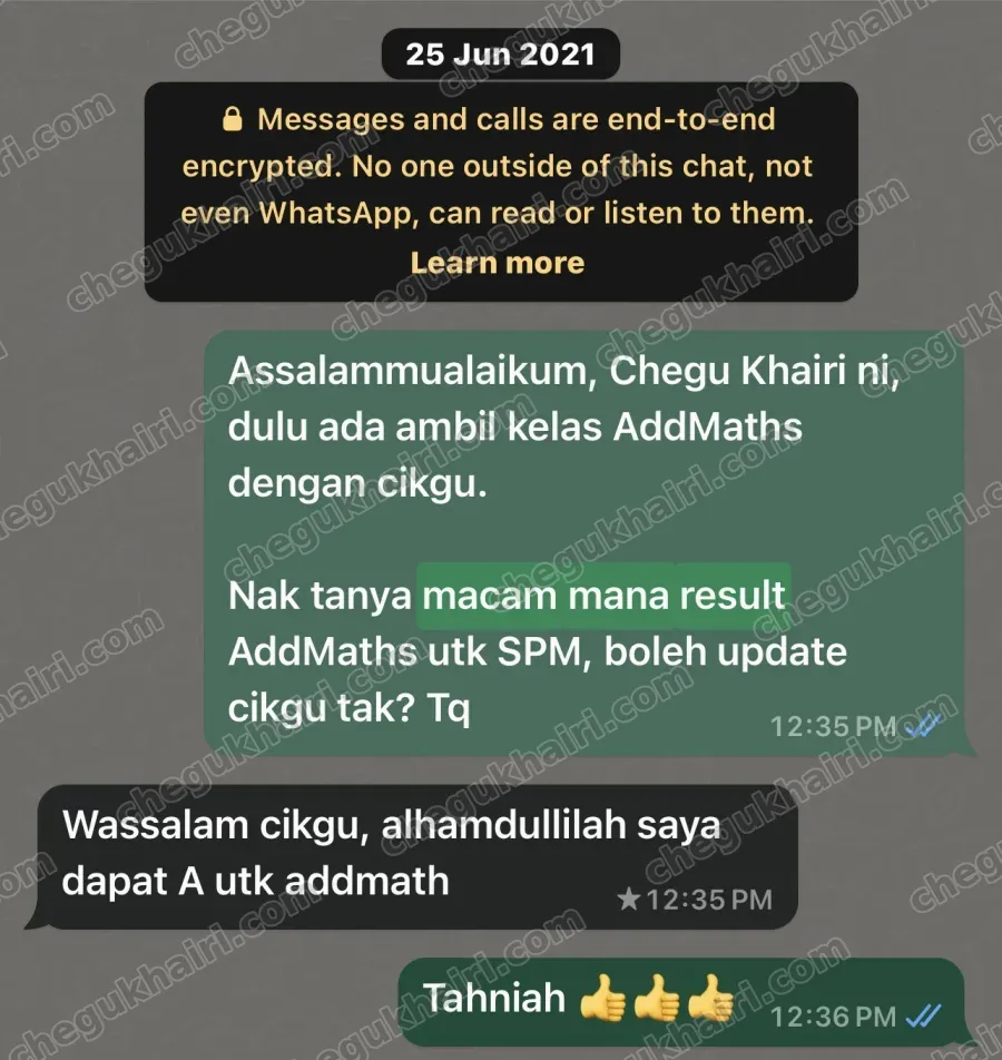 SPM 2020 - A for Add Maths.