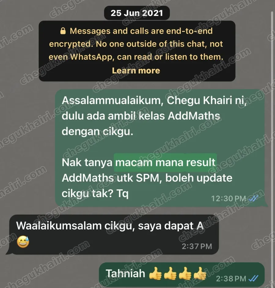 SPM 2020 - A for Add Maths.