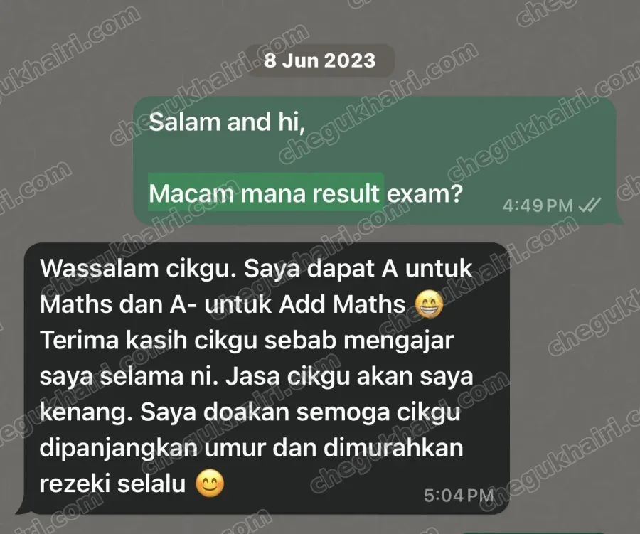 SPM 2022 - A for Maths, A- for Add Maths.