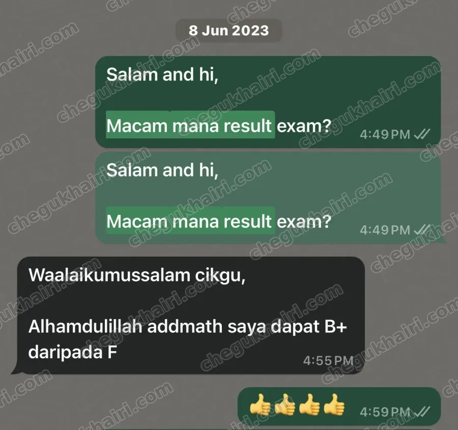SPM 2022 - B+ for Add Maths, up from an F.