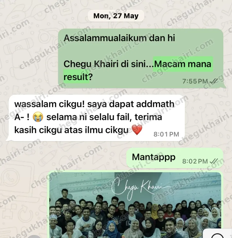 SPM 2023 - "Selama ni selalu fail" - then A- for Add Maths.