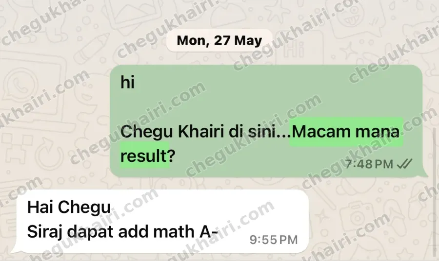 Siraj - A- for Add Maths.